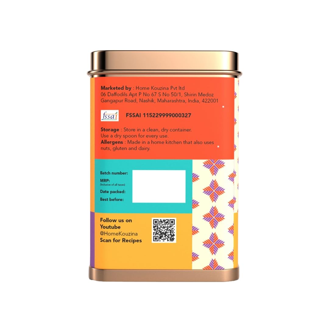 Home Kouzina Punjabi Chhole Masala - 150g | Perfect for Traditional Punjabi Chhole, Curries, and More | No Artificial Additives | Made in Small Batches | 100% Natural Ingredients