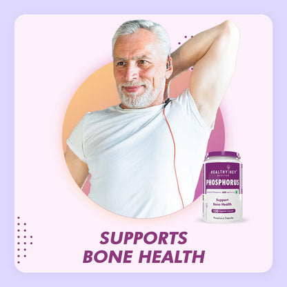 HealthyHey Nutrition Phosphorus - Support Bone Health -120 Veg. Capsules