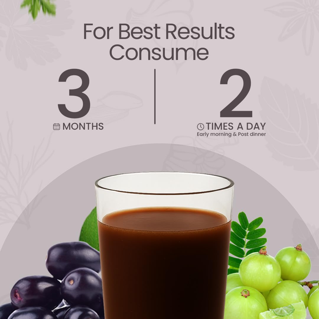 Krishna's Diabic Care Plus Juice with 14 Herbs – Natural Support for Blood Sugar Levels | Herbal Formula for Energy & Wellness - 1000 ml