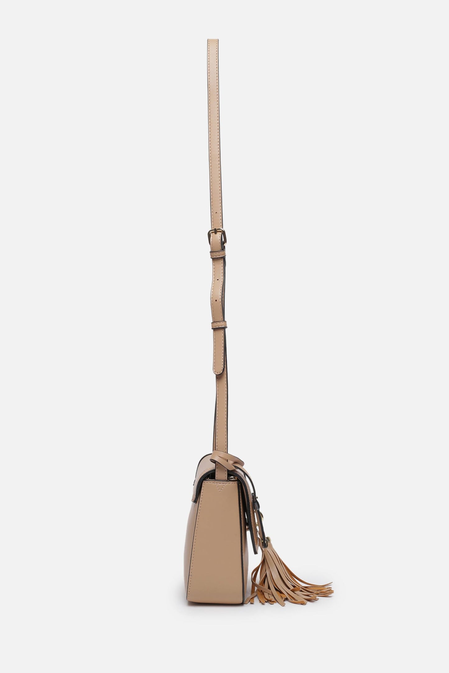 Van Heusen womens Western Sling Bag with tassle (Beige)
