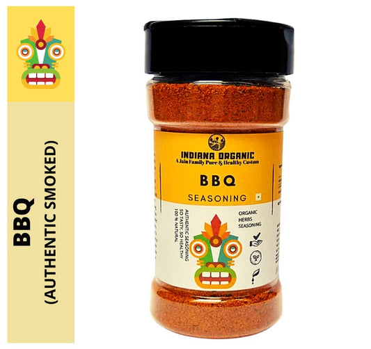 Indiana Organic BBQ - Authentic Smoked Seasoning - 100 g (No Onion and Garlic)