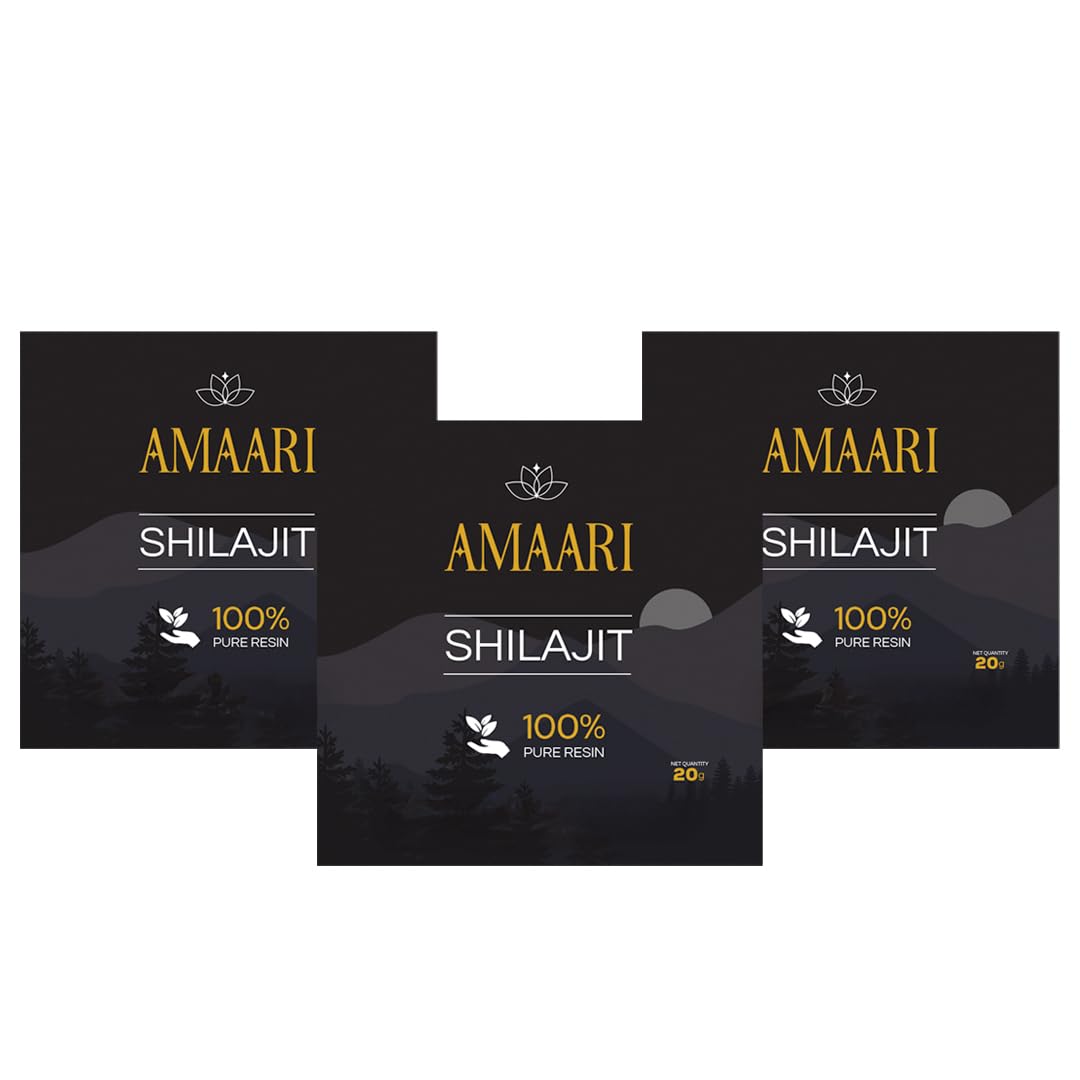 Amaari Shilajeet Resin 60g (Pack of 3) |Super Saver Pack| 100% Ayurvedic