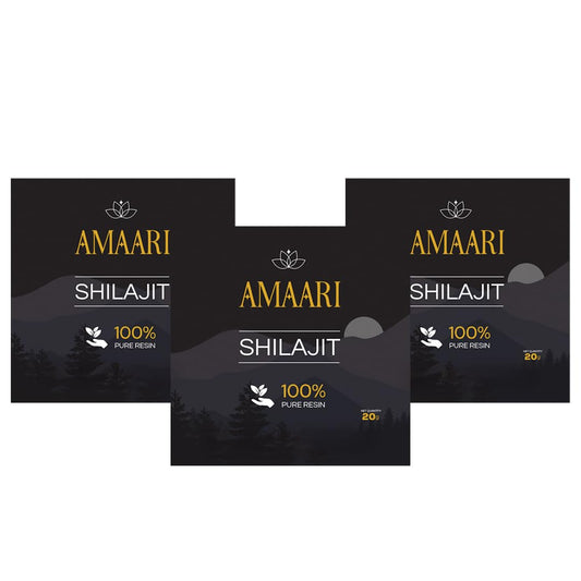 Amaari Shilajeet Resin 60g (Pack of 3) |Super Saver Pack| 100% Ayurvedic