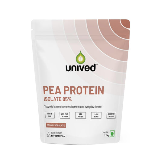 Unived Pea Protein Isolate with Natural Digestive Enzymes, 100% Vegan & Plant-Ba