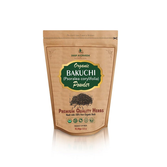 Organic Bakuchi Powder | Pure Psoralea Corylifolia | Ayurvedic Herbal Skin & Hair Care | Natural Plant-Based Herbal Supplement