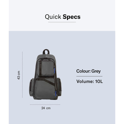 Samsonite Red Lukout Backpack 24 Cms Grey Polyester Premium Casual Daypacks for Travel Vol - 26 lit