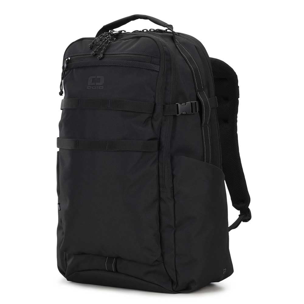 OGIO Alpha 25L Multi Compartment Business Travel Laptop (17") Backpack with Hidden Pocket, Reflective Trims, Premium Durable Abrasion Resistant Bottom Recycled Polyester Material