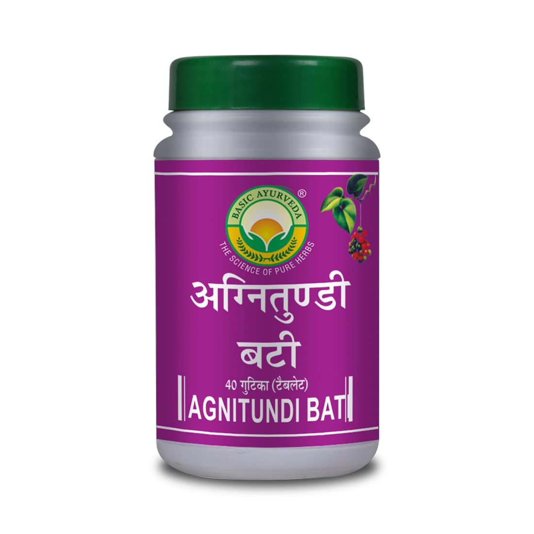 BASIC AYURVEDA Agnitundi Bati Tablet (40 Tablets) |