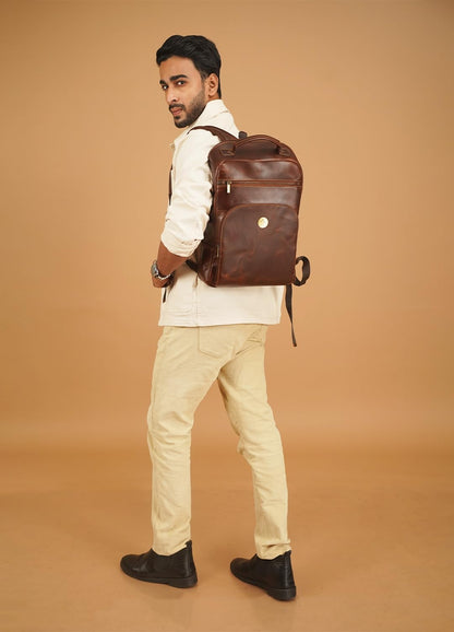 PICCO MASSIMO Leather Laptop Backpacks Professional Office Accessory |- image 6