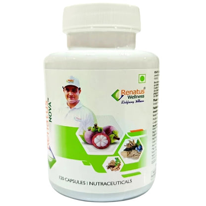 Nova 120 Ayurvedic Capsules with 12 Herbal Ingredients | Natural Energy, Immunity & Strength Support Supplement | Daily Health Care Capsules for Men & Women | Pack of 1