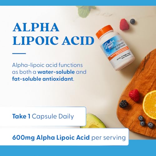 Doctor's BEST Alpha-Lipoic Acid 600 Mg 60 Veggie Caps