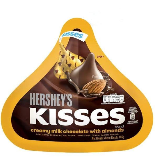 Creamy Milk Chocolate with Almonds Kisses like Hersheys 146 gm