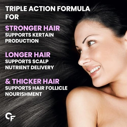 Carbamide Forte Biotin for Hair Growth with Amla, Brahmi & Bamboo Extra- image 6