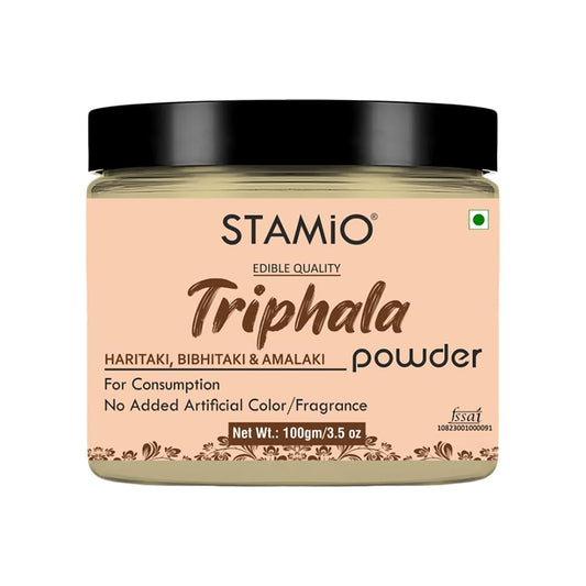 STAMIO Triphala Powder 100 gm | Amalaki | Bibhitaki | Haritaki | Digestive Healt