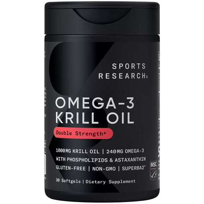 Sports Research Omega-3 Krill Oil 30 Softgels