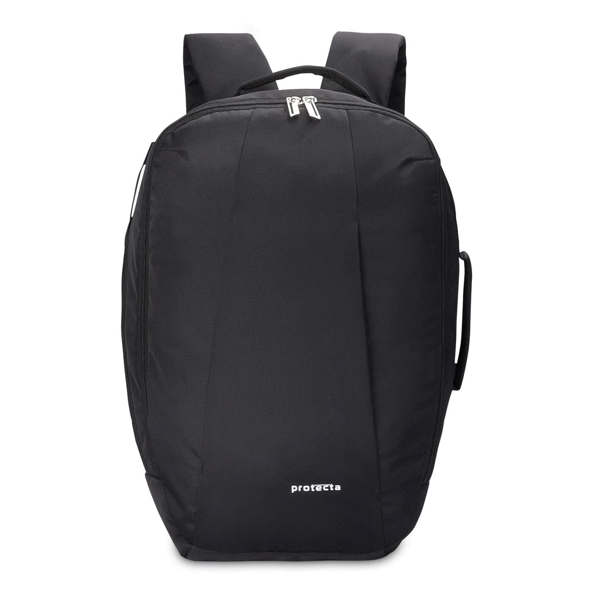 Protecta Proposed Merger Convertible Backpack Office Bag – with external laptop compartment and space for clothes and accessories for work or leisure trips - Black