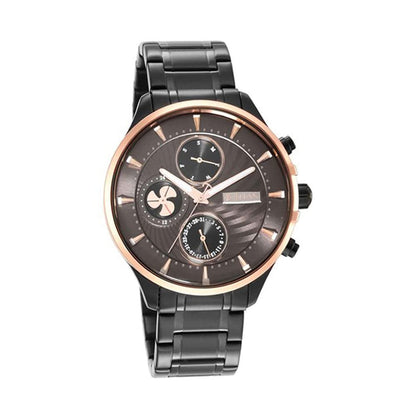 Titan Regalia Maritime Gray Dial Quartz Multifunction Stainless Steel Strap Watc