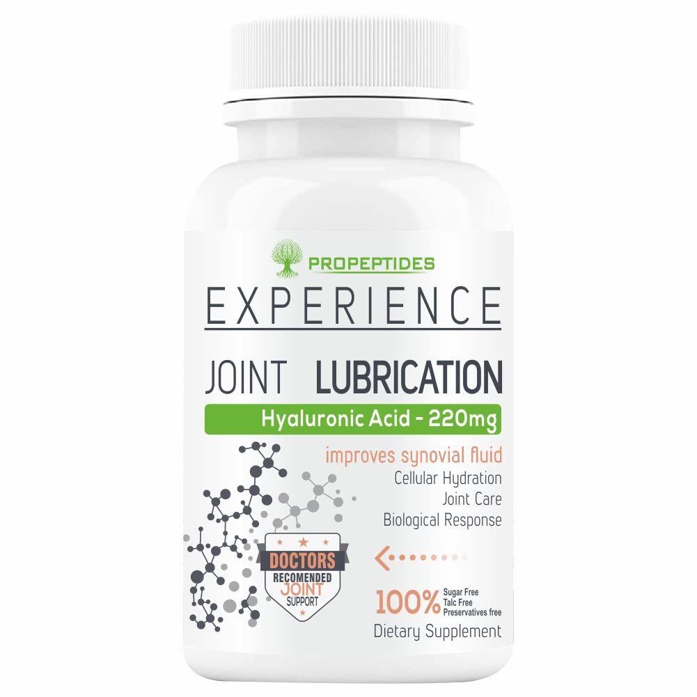 Propeptides Hyaluronic Acid Double Strength Supplement (220mg) Supports Joints Hydration & Lubrication | Bone,Knee,Hip Joint Mobility, And Healthy Skin Supplement-60 Veg Tablets