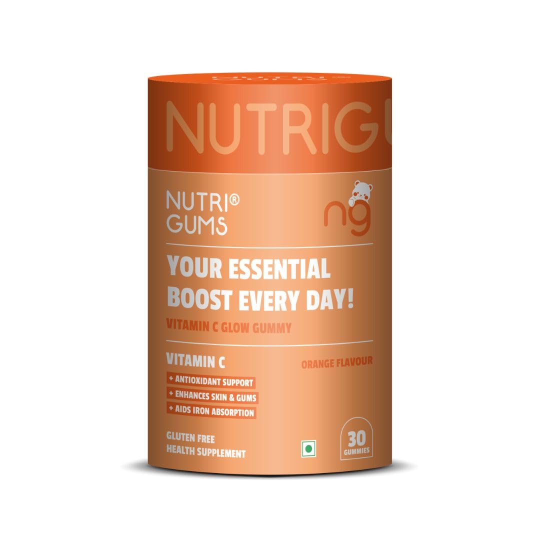 NutriGum Vitamin C Glow Gummies – Immunity & Skin Health Support |Skin Glow and stronger Immune System | Immunity 30 Gummies