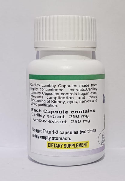 Naveenya Kaya Carilley Lumboy Capsule with Karela and Jamun for Healthy Blood Sugar Level