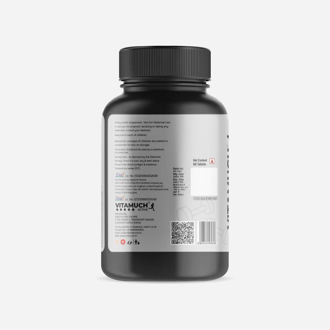 Vitamuch Multi-One Daily Multivitamin Tablets for Men & Women | Vitamins, Minerals, Amino Acids, Probiotics & Omega-3 | Boosts Immunity, Energy & Overall Health | 60 Tablets
