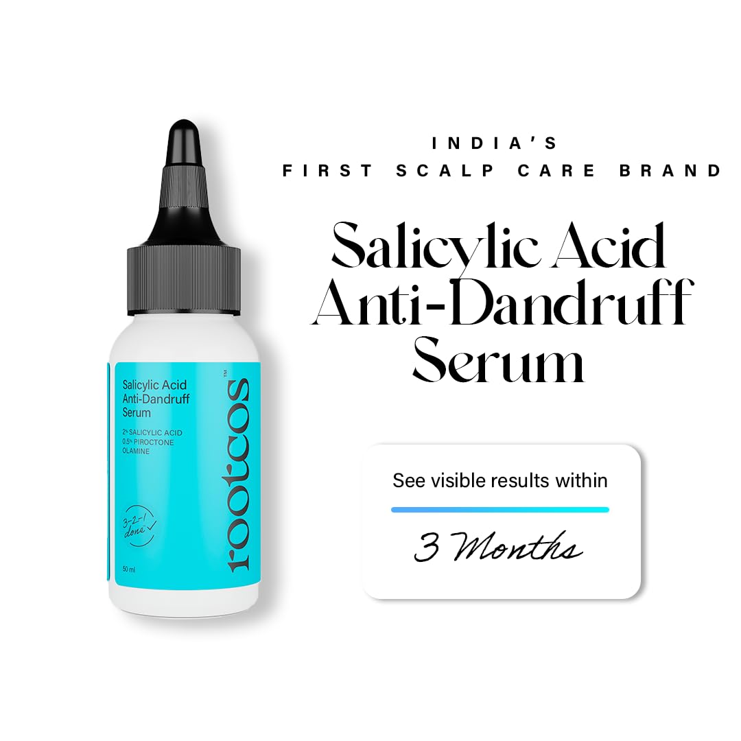 Rootcos Salicylic Acid Anti-Dandruff Serum with Piroctone Olamine | Sca- image 2