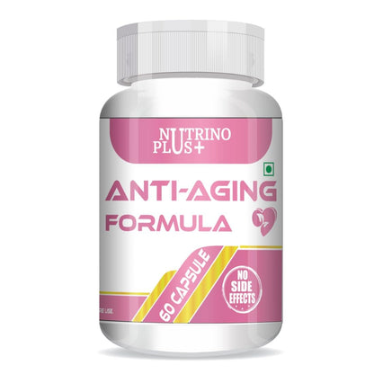 Nutrinoplus Anti-Aging Supplements | Herbal Support for Youthful, Healthy & Soft Skin | Muscle Toning Formula for Men & Women | Plant-Based | Formulated in USA | 60 Capsules