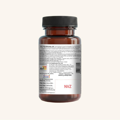 Amarantha Nu-Aristress Tablets | supports Calmness & Mental Relaxation | For Men & Women | 60 Tablets| Contains standardized extracts of Ashwagandha, Brahmi, Shankhapushpi, Chamomile, Passion Flower, Magnesium & Vitamin B6