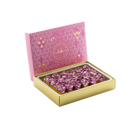 THE SWEET BLEND Rose Kaju Katli 500g | Gulab Gulkand Flavoured Cashew Mithai | Authentic Indian Sweets for Raksha Bandhan - Rakhi