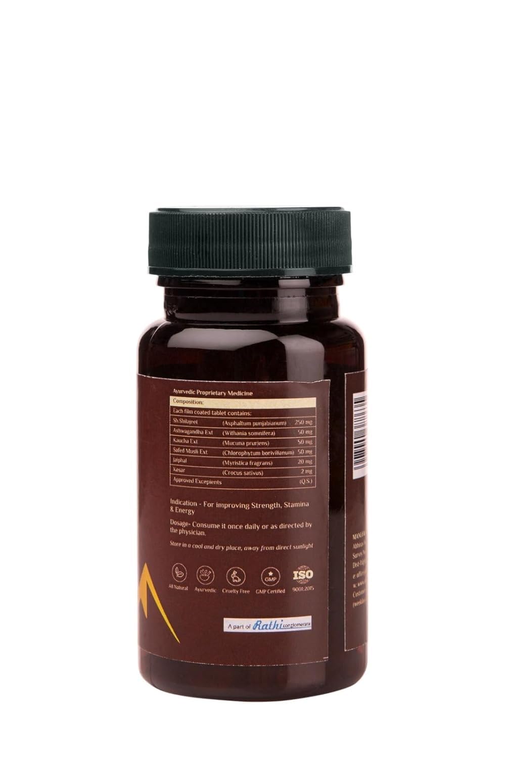 Abhinav Shilajit + Tablets | Stamina booster tablets | All-in-one energy supplement | Elevate your strength, stamina, and energy levels (30 Tablets,Pack of 2)