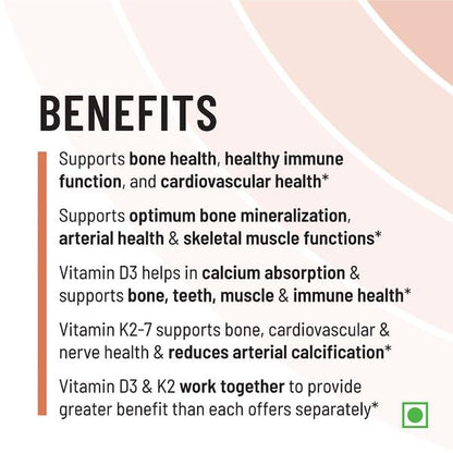 Unived D3+K2 (MK-7) | Vegan Vitamin D3 & Vitamin K2-7 (MenaquinGold) | Immunity, Heart, Muscle, & Bone Health | Plant-Based & Natural | 90 Vegan Capsules