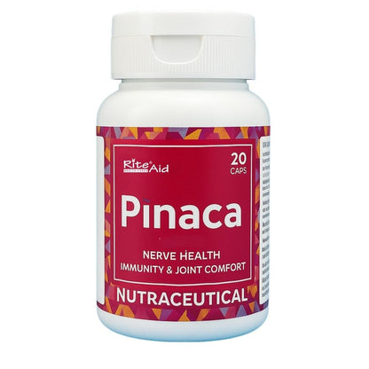 RITE AID HEALTH CARES Pinaca Nutraceutical Capsules for Nerve Health, Immunity & Joint Comfort | PEA, Alpha Lipoic Acid, Astaxanthin & Vitamin B1 | 20 Veg Capsules
