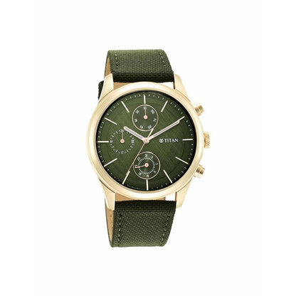 Titan Neo Splash Green Dial Quartz Analog with Date Fabric Strap Watch- image 3