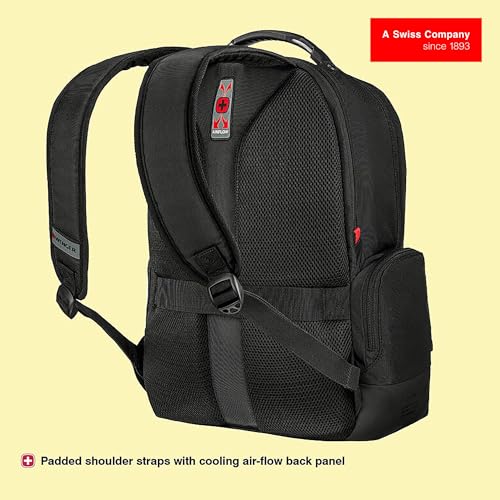 WENGER, Reload 15.6 Inches Laptop Backpack, 25 liters, Black, 612341, Travel Bag