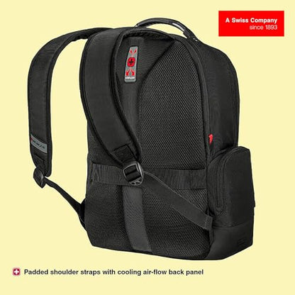 WENGER, Reload 15.6 Inches Laptop Backpack, 25 liters, Black, 612341, Travel Bag