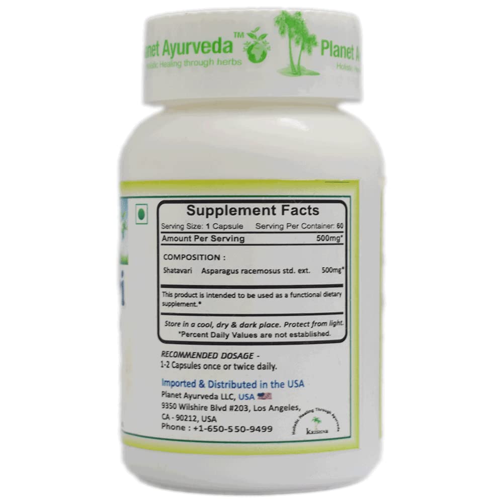 Planet Ayurveda Shatavari Capsules - 60 Capsules, Pack of 1- image 4