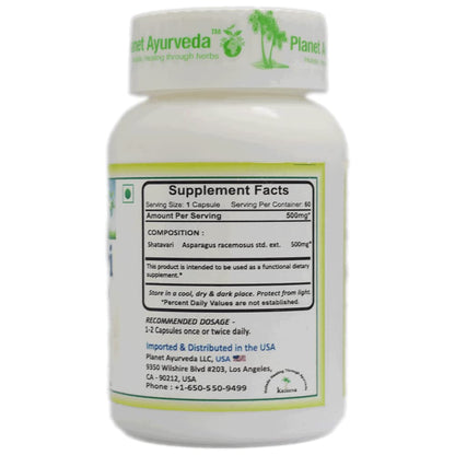 Planet Ayurveda Shatavari Capsules - 60 Capsules, Pack of 1- image 4