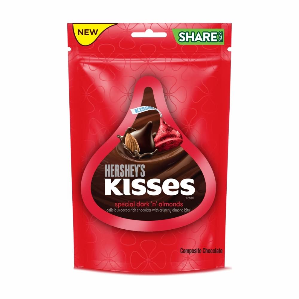HERSHEY'S Kisses Special Dark 'N' Almonds 100.8 Gram