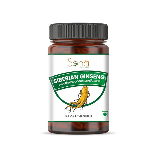 Sona Healthcare Siberian Ginseng Capsules, 60 Veg Capsules