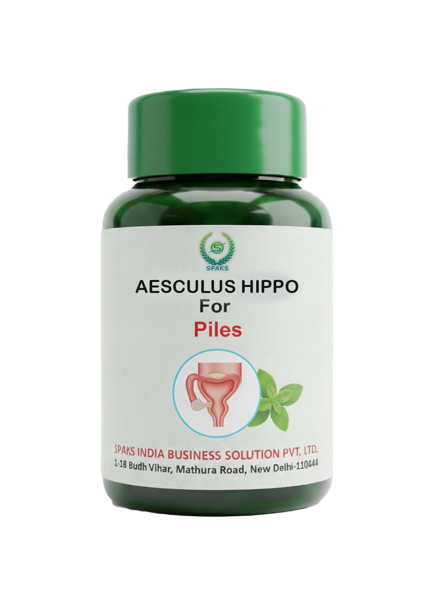 SPAKS Aesculus Hippo Herbal Supplement for Piles, Natural