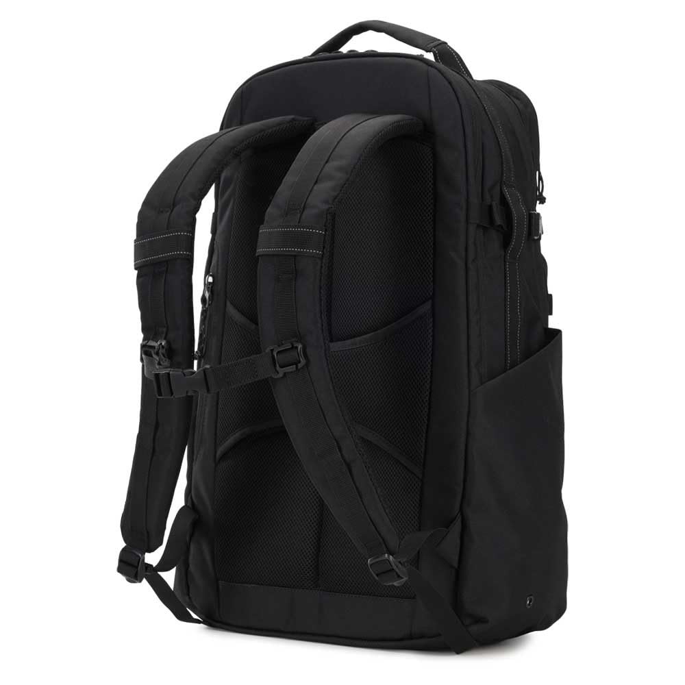 OGIO Alpha 25L Multi Compartment Business Travel Laptop (17") Backpack with Hidden Pocket, Reflective Trims, Premium Durable Abrasion Resistant Bottom Recycled Polyester Material