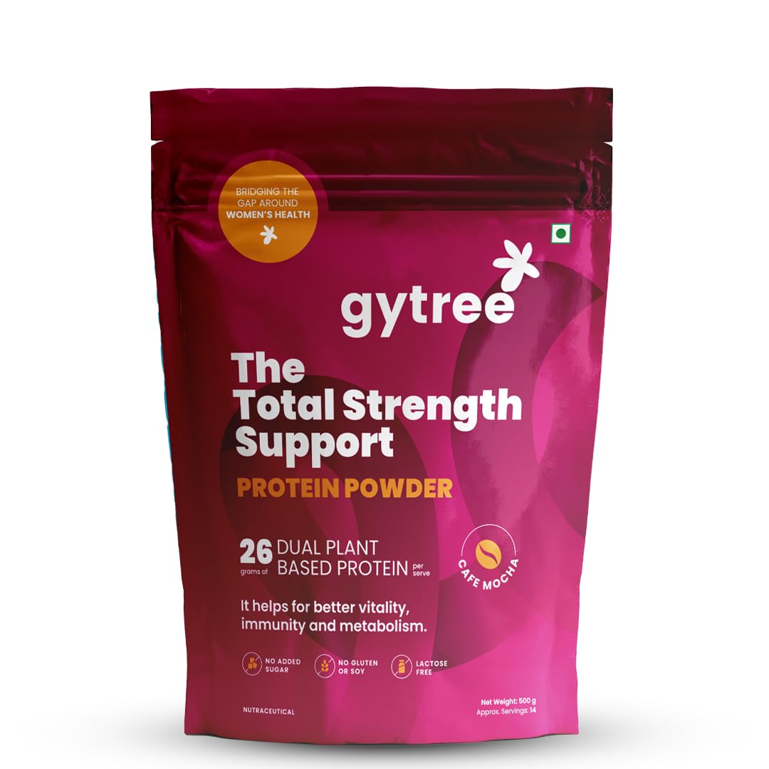 Gytree Protein Powder For Women|Vegan Dual Plant-Based Protein|26 Gm Of Pea & Br