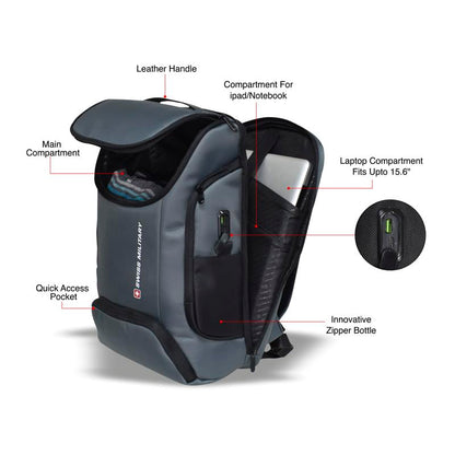 SWISS MILITARY Helium 21L Laptop Backpack Fits 15.6" Laptop USB Chargin- image 4