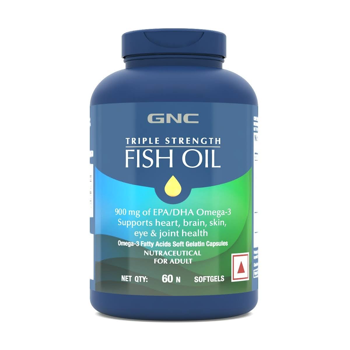 GNC Triple Strength Fish Oil (60 Softgels) & GNC Women's Multivitamin for Women 50+ (120 Tablets) Combo