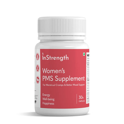 INSTRENGTH -WOMEN'S PERIODS CARE -PMS SUPPLEMENT (Premenstrual syndrome) -SUPPORT HEALTHY MENSTRUAL CYCLE - PREVENT #PERIODS ISSUES- REDUCE CRAMPS- REGULATE PERIODS - 10% OFFER