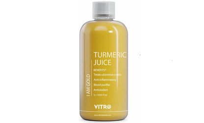 Vitro Turmeric Juice with Black Pepper 1Ltr | Liquid Curcumin Supplement for Joint Support, Inflammation & Immunity | kachi haldi,Fast Absorbing Alternative to Turmeric Capsules & Curcumin Tablets (1ltr)