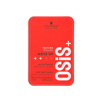 Schwarzkopf Professional OSiS+ Mess Up Hair Styling Matte Paste |Easy to Mould |