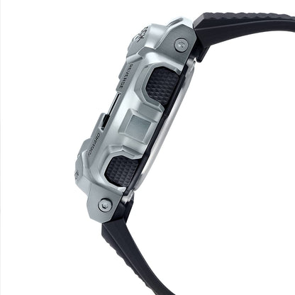 Casio G-Shock GM-110-1ADR Silver Analog-Digital Dial Black Resin Strap Men's Watch Shock And 200M Water Resistant G1051