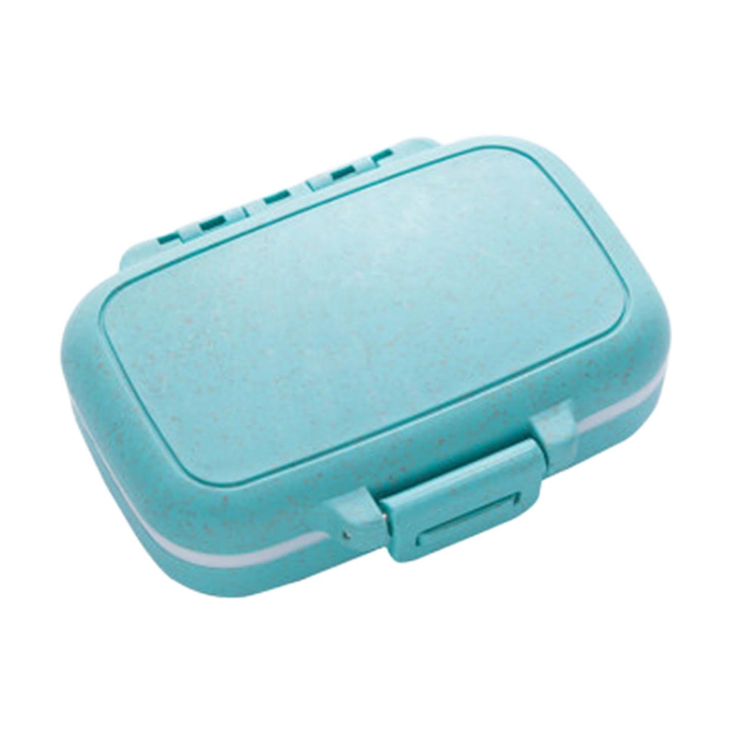 ECOMISTIQ® 2xPills Box Mini Portable Pills Organizer Case for Fish Oil Supplements Daily Blue| Pill Boxes Cases| Health Care |Health & Beauty