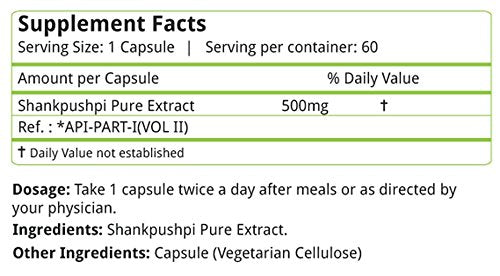 nature's velvet Natures Velvet Lifecare Shankpushpi Pure Extract 500 mg- image 4